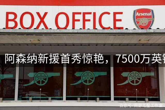 阿森纳新援首秀惊艳，7500万英镑物超所值